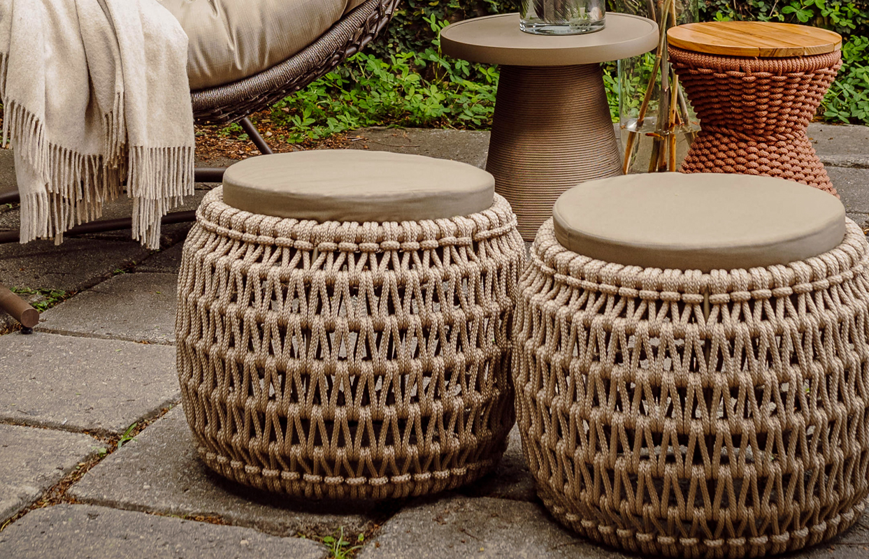 椅子 MARUNIMediterraneanCharles / Setof2 Seat Garden Hellas - Ilustre Móveis
